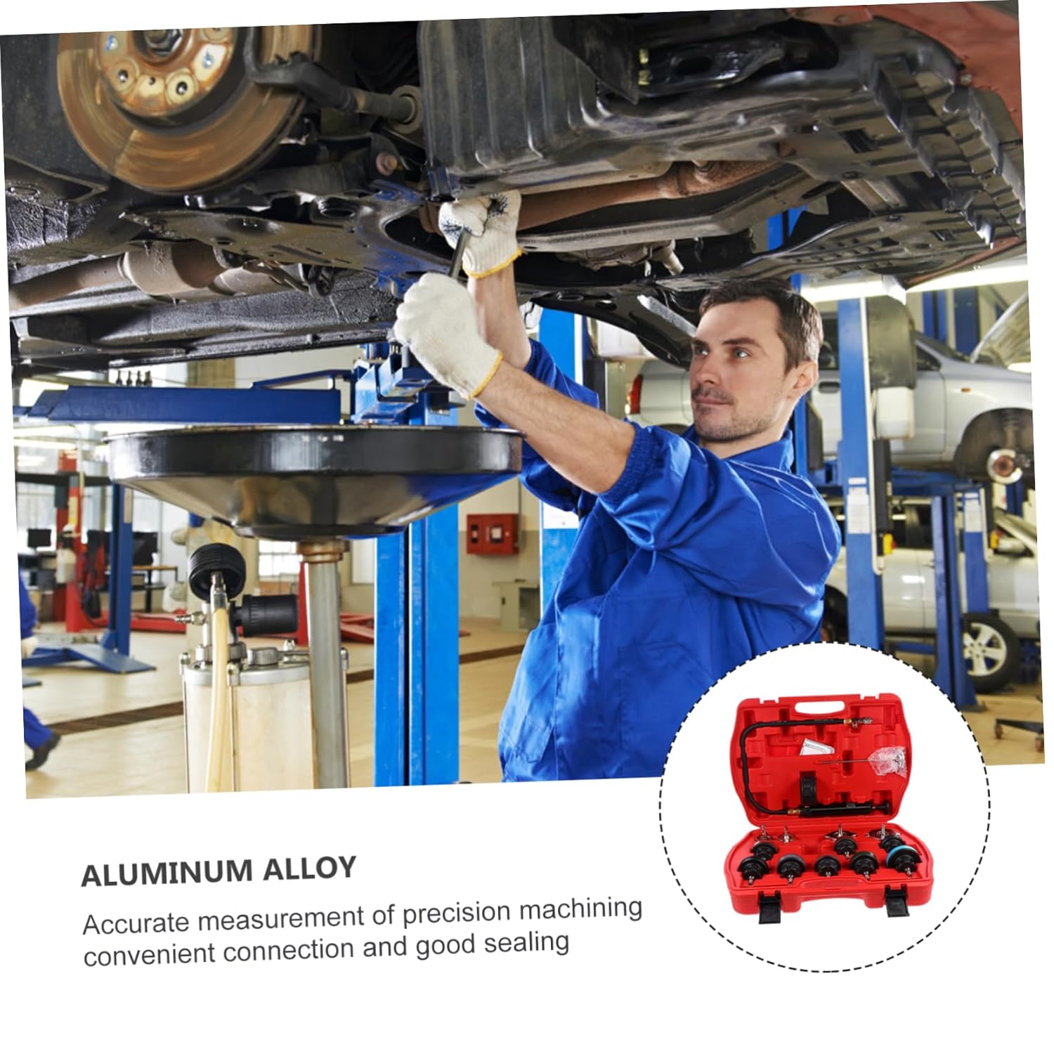 ABOOFAN 1Set Automotive Cooling System Leak Detector Kit Water Tank Pressure Diagnostic Tool for Accurate Leak Detection Convenient and Design for Car Enthusiasts