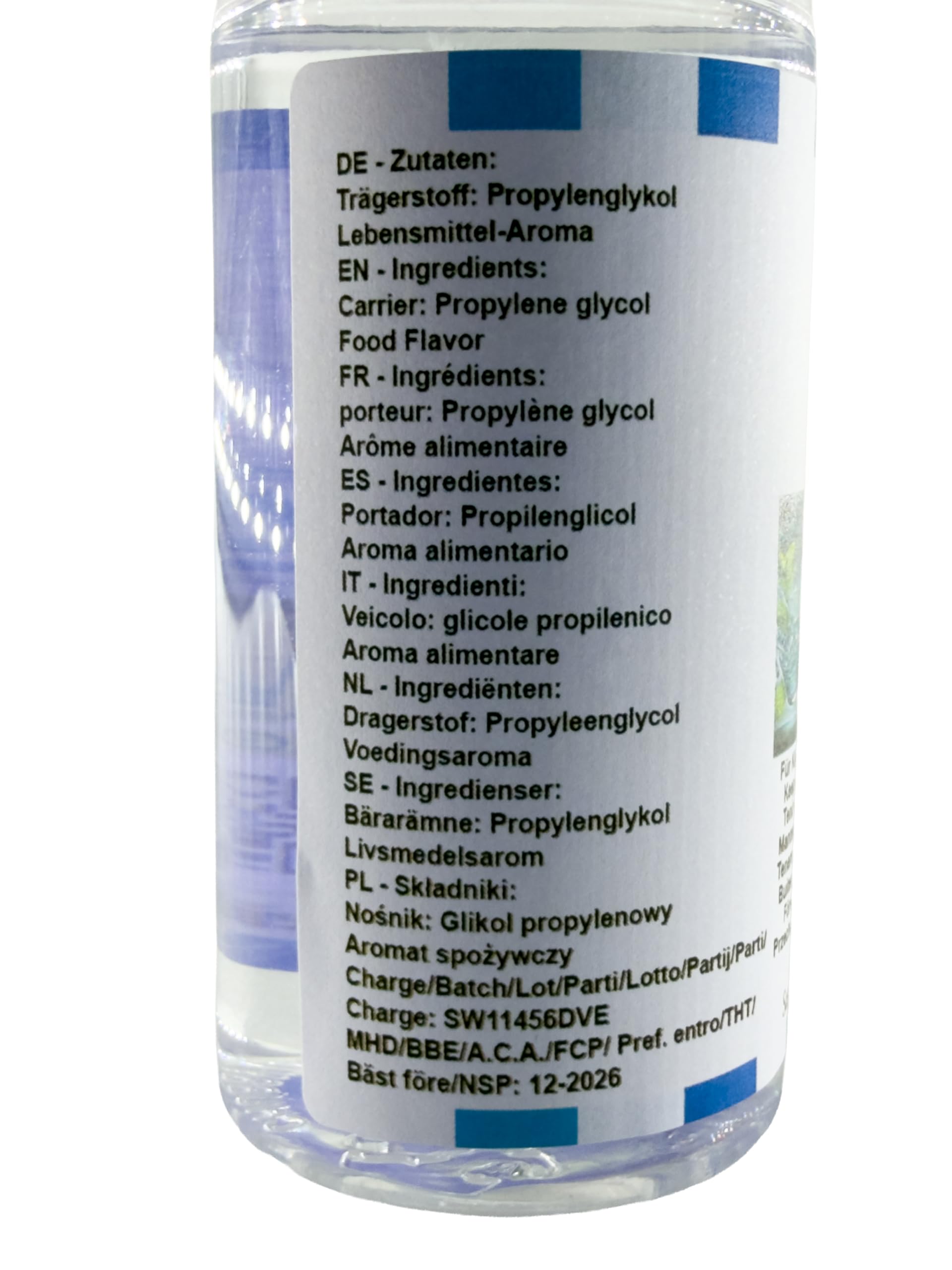Liquid Menthol aroma concentrado - Vegano - Sasami - 10ml