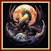 Vista 36 de DMCVIVR Stamped Cross Stitch Kits for Beginners Adults Needlepoint Kits for Beginners Embroidery Kits for Adults Crossstitch Kit for Beginners