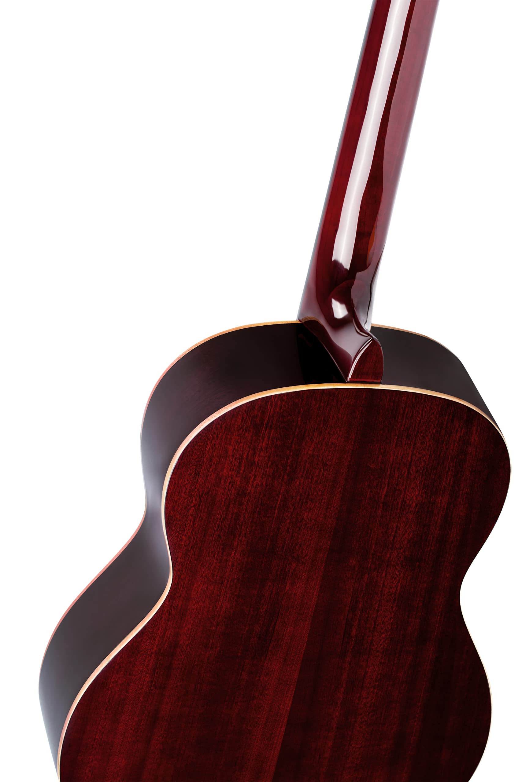 Ortega Guitars Chitarra da concerto 4/4 – Slim Neck – Family Series Pro – Include Gig Bag – Massiccio Rosso Canadese, mogano, rosso (R131SN-WR)