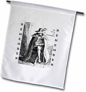 3dRose Remember Remember Guy Fawkes Illustration - Flags (fl-384293-1)