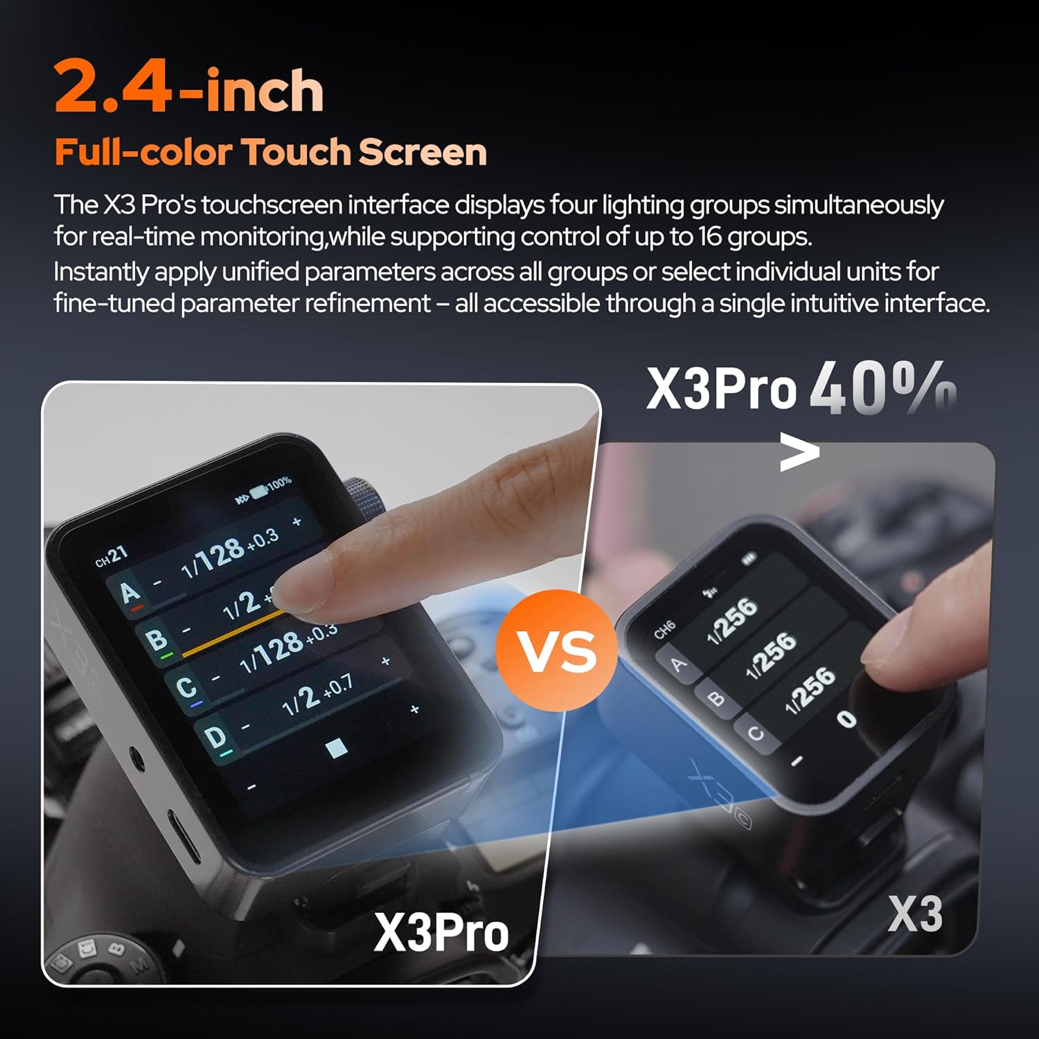 Godox X3 Pro N demonstrating creative shutter control for time-lapse and long exposure photography.