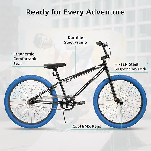 Miniatura 2 de JOYSTAR Brockway Freestyle - Bicicletas BMX para niños de 20 pulgadas y 24 pulgadas, bicicletas para niños de 6 a 14 años y ciclistas de nivel