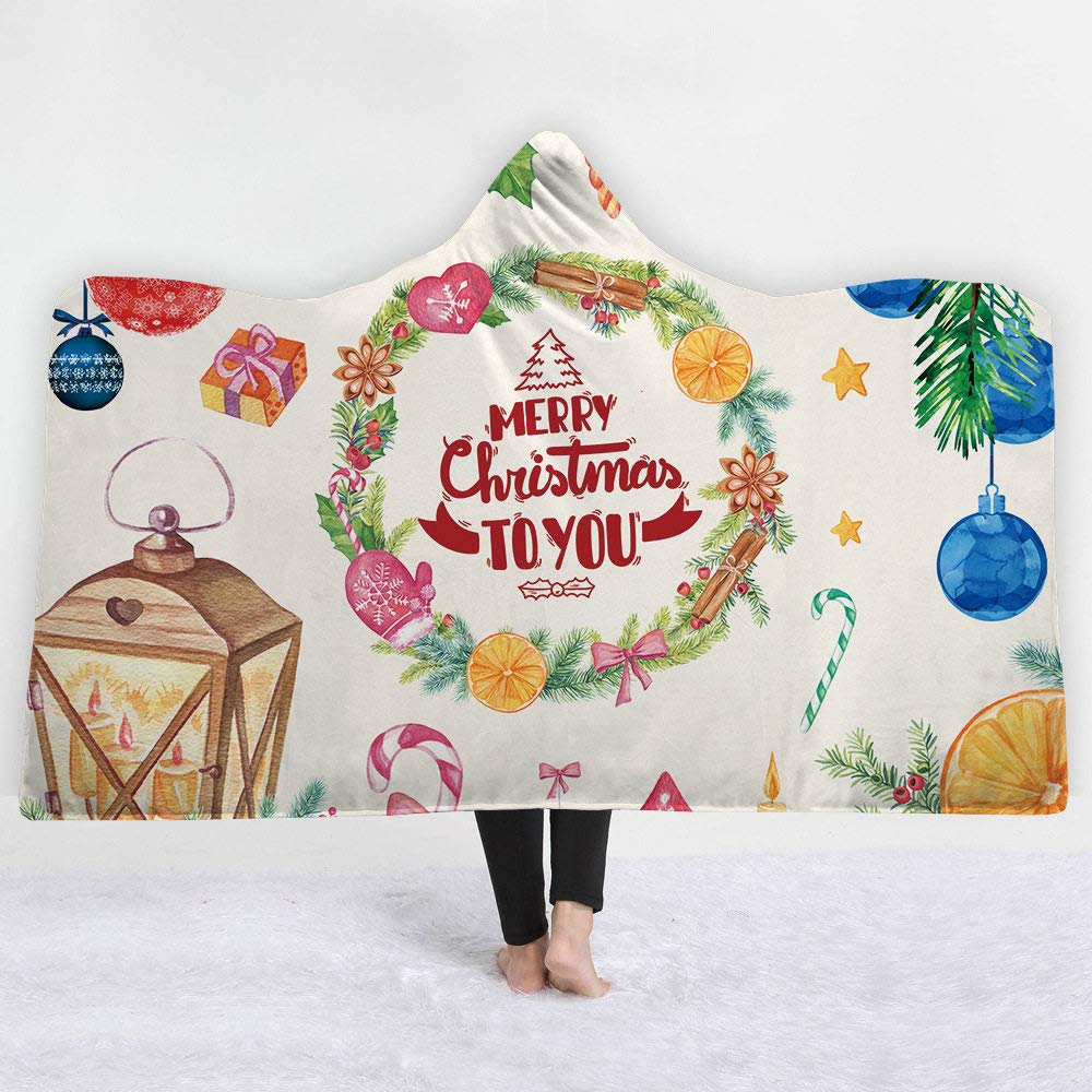 Couverture de Noël à capuchon : le cadeau Sherpa idéal