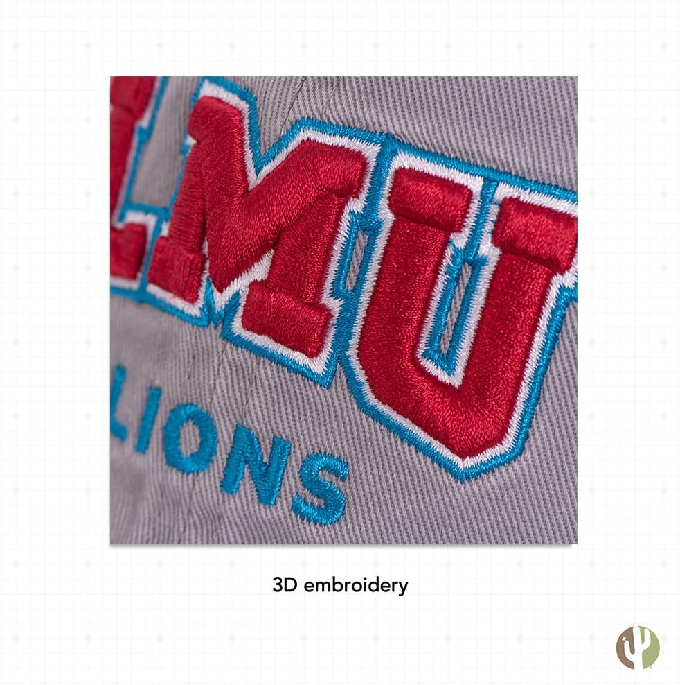 Desert Cactus Loyola Marymount University Baseball Hat Lions LMU Brimmed Embroidered Cap Adjustable Cloth Strap Adult Type B - Image 5