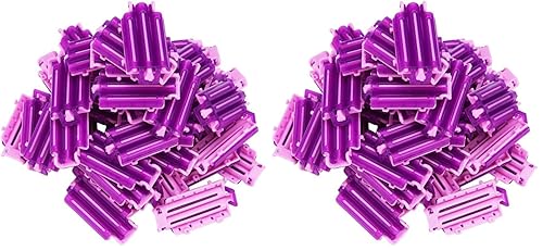 Miniatura 10 de Mikinona Juego de 45 pinzas y rodillos para el cabello, herramienta de volumen para mujeres, rizadores de permanentes, varillas y almohadillas de