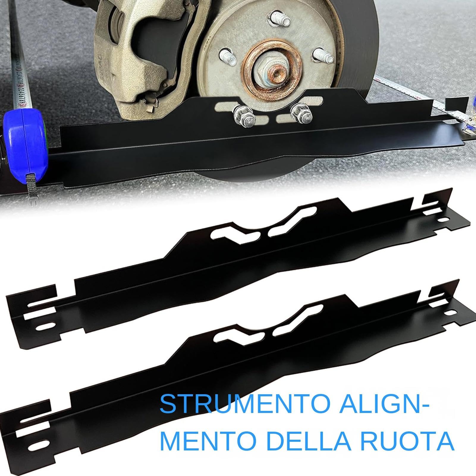 Piastre Allineamento Ruote Ausilio Rapido Di Misurazione In Acciaio Per | Misurazione Migliora Stabilità Guida, Manutenzione Veicoli, Garage Domestico, Appassionati Motori