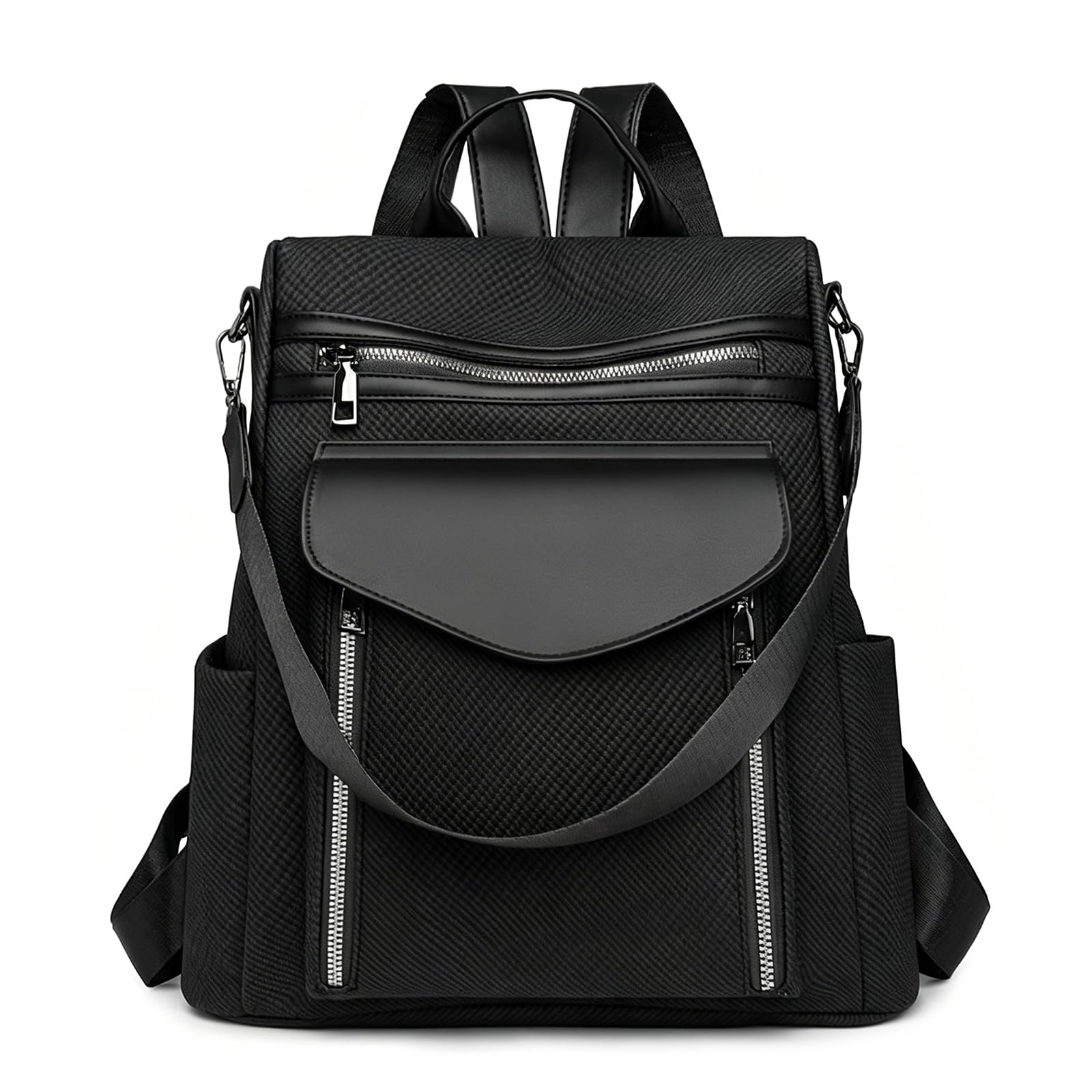 Mujeres anti-robo desgaste resistente PU cuero mochila, convertible mochila de viaje casual bolso de hombro mochila