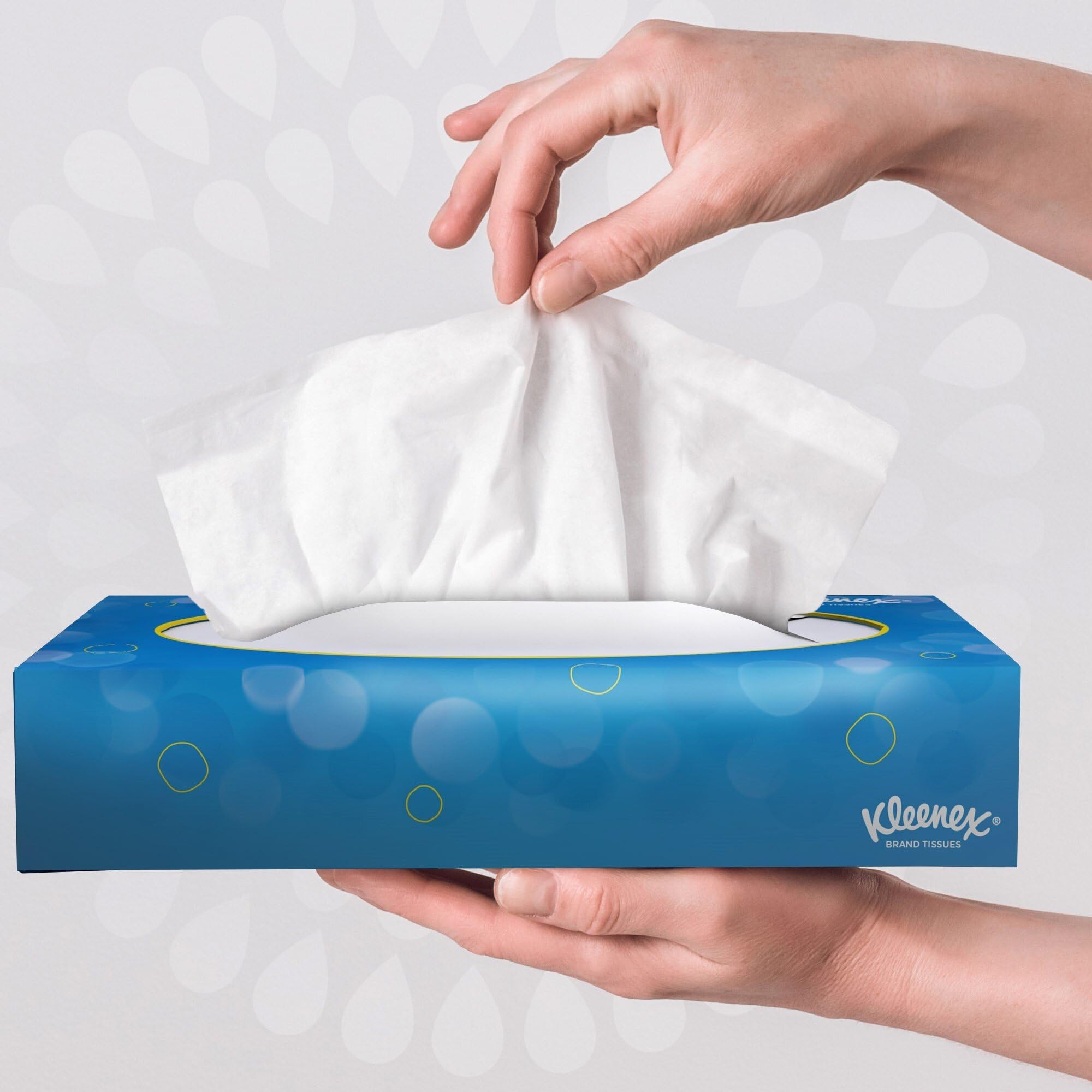 Kleenex Scatole di veline 8827, 24 scatole da 100 strappi, 2 veli, Bianco