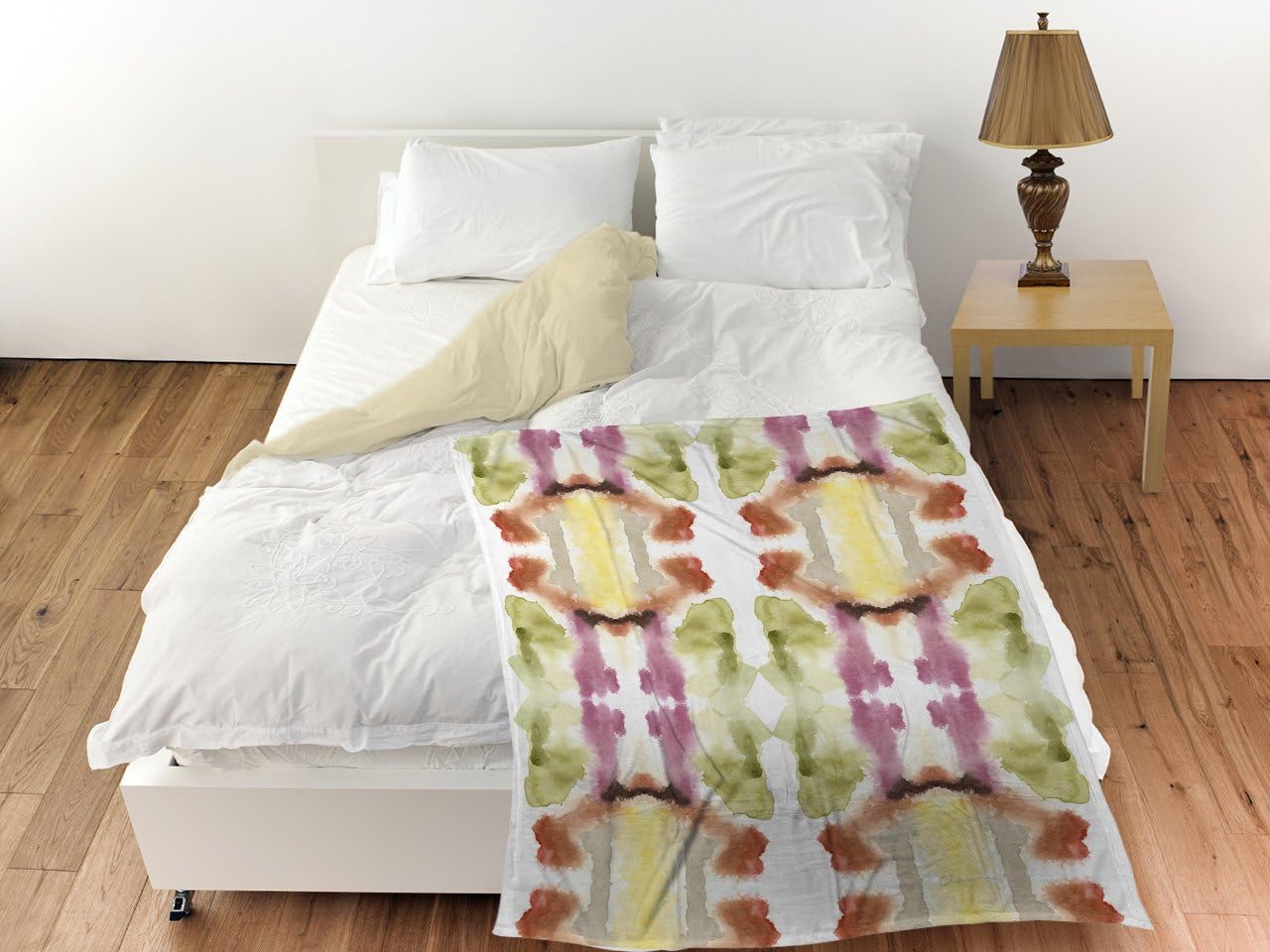 Manual Woodworkers & Weavers Coral Fleece Throw Blanket, 60 by 80-Inch, Buoyancy