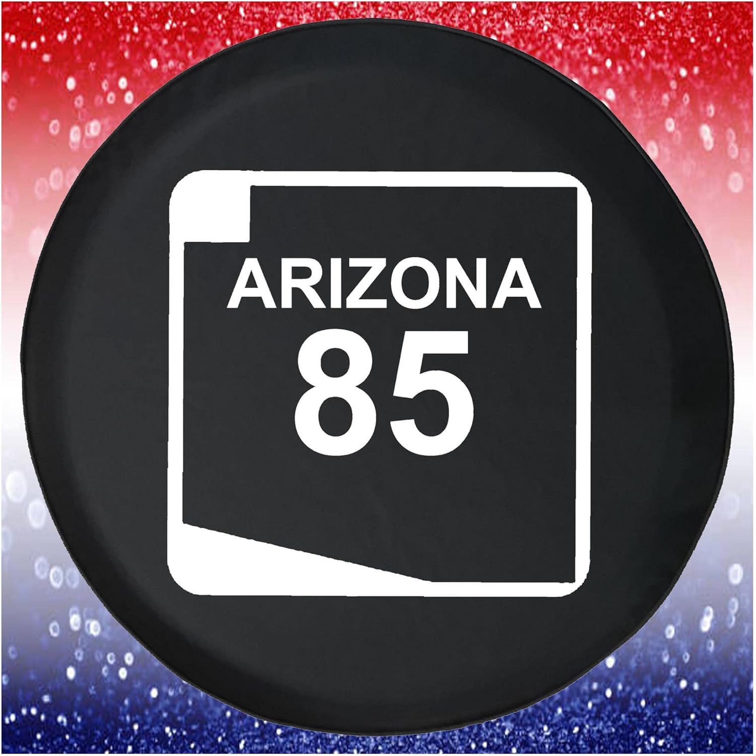Spare Tire Cover Arizona State Route 85 Black Accessories for Trailers Trucks SUVs RV Campers 28-29 Inch