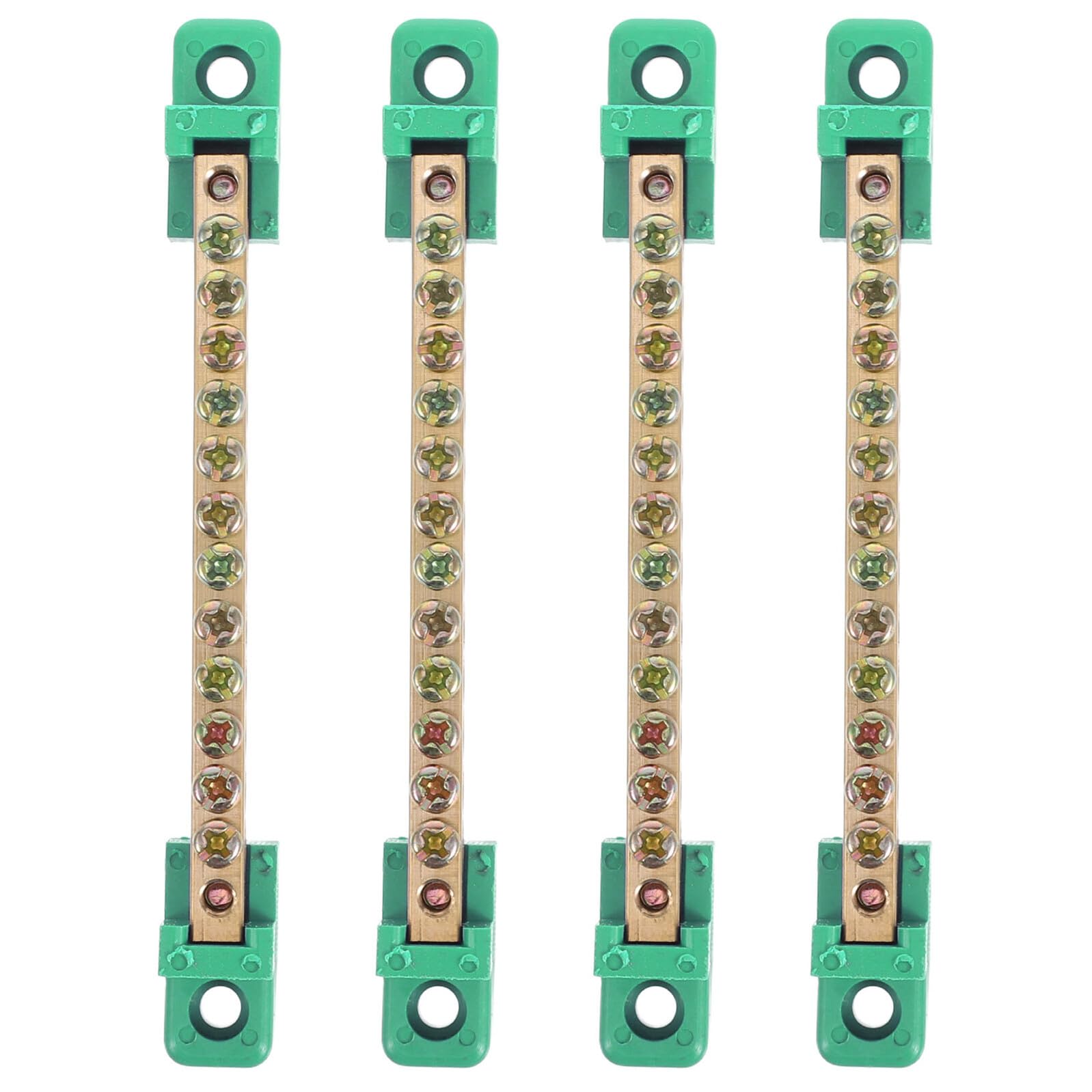 Bloque de terminales de cobre para solucionar fallos de masa en paneles eléctricos, 4 unidades 8