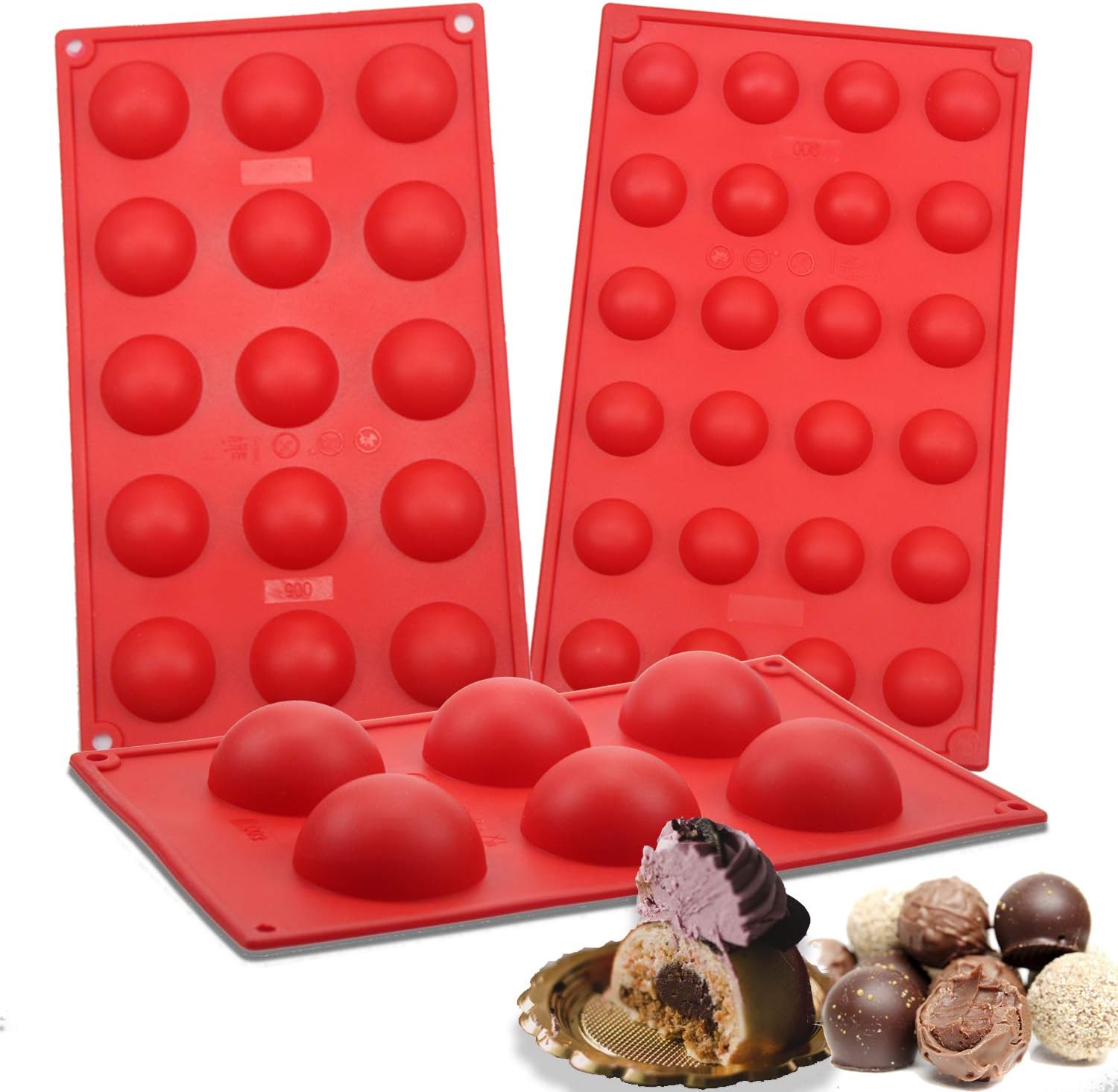 3 Pcs Sphere Molds