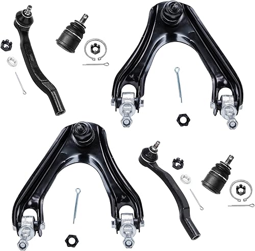 Miniatura 141 de Detroit Axle - Kit de brazos de control delanteros de 6 piezas para Toyota Corolla 2014-2019, 2 brazos de control inferiores con rótulas, 2 varillas