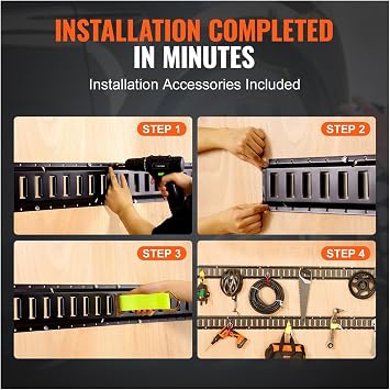 Tie Down Strap, E Track Tie-Down Rail Kit 18PCS 5' E-Tracks Set 4 Steel Rails with D-Ring & 2 Ratchet Straps for Cargo Motorcycles Bikes for Trucks, Motorbikes, Securing Cargo or Luggage