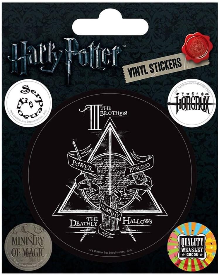 Pyramid International Harry Potter (Symbols) Vinyl Stickers, Paper, Multi-Colour, 10 x 12.5 x 1.3 cm