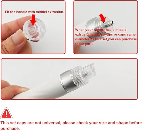 Miniatura 6 de Recambios de la máquina de belleza del cuidado de la cara Hydro Dermabrasion Aqua Peel Water Scrub Tips Caps 6 HydraDermabrasion plástico 2 Diamond