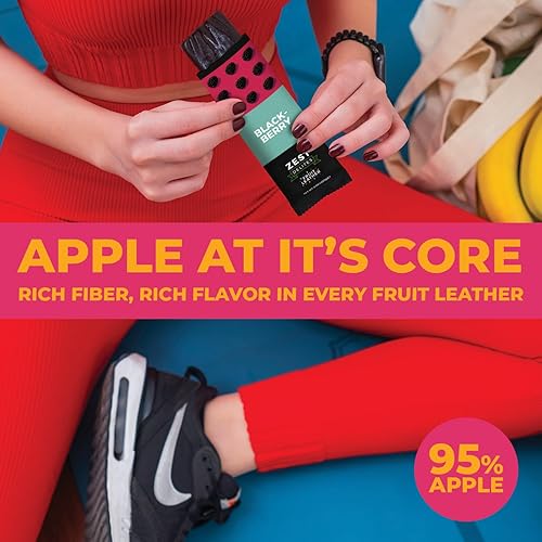 Miniatura 6 de Zest Delites Bocadillos de cuero de fruta, aperitivos saludables veganos sin gluten para adultos y niños, paquete de aperitivos variados, 0.88 onzas