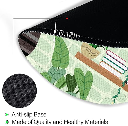 Miniatura 5 de Alfombrilla de mouse para gatos, bonita alfombrilla de mouse pequeña para escritorio, alfombrilla de mouse redonda de viaje para mouse inalámbrico,