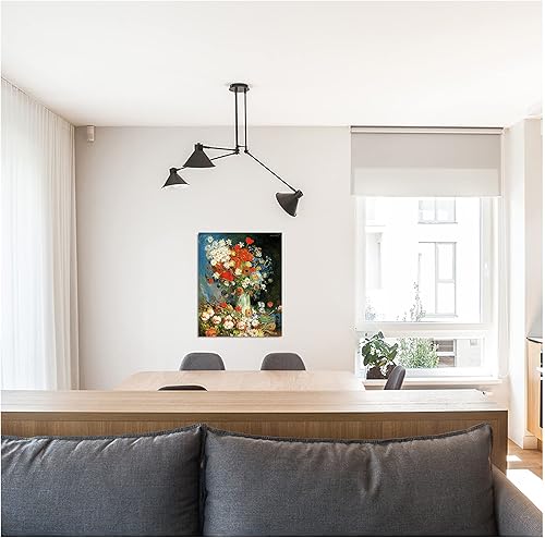 Miniatura 1181 de A&T ARTWORK The Starry Night de Vincent Van Gogh. Tamaño del marco: 36 x 30 pulgadas, tamaño de la imagen: 30 x 24 pulgadas, reproducciones clásicas