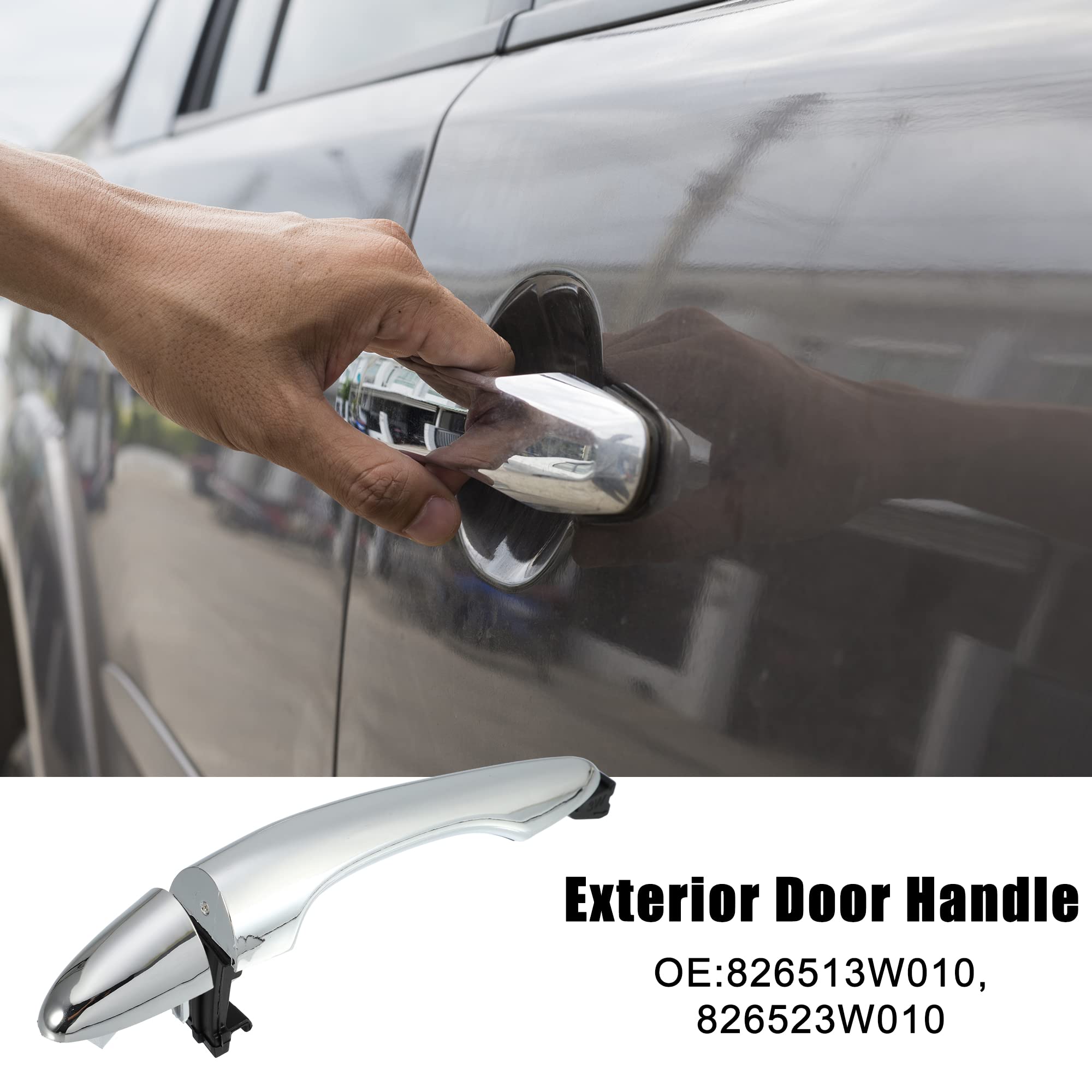 Poignée De Porte Extérieure Chromée Droite Pour Kia Sportage 2011-2015 - Ref: 826513W010