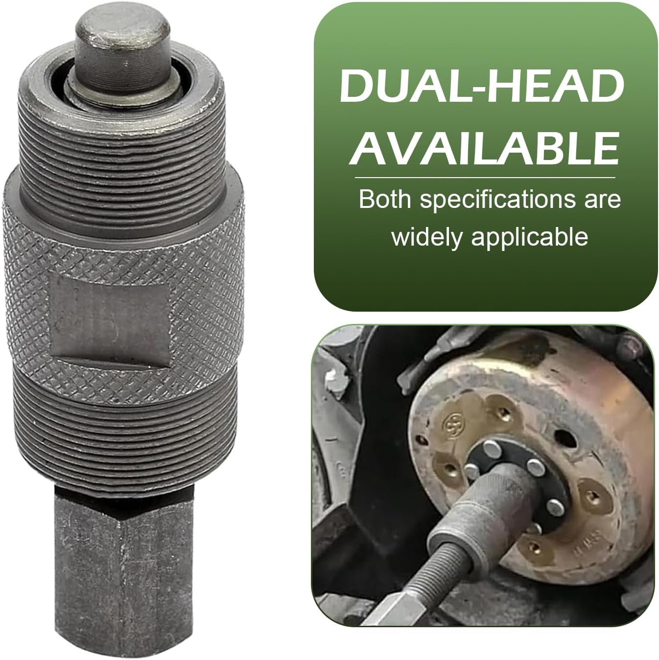Flywheel Puller, Dual-end Rust-proof Motor Puller with Knurling Anti-slip Design, GY6 CG25 JH70 SG50 50CC-150CC Engine Repair Tool, Universal Stator Remover fot Motorcycles Scooters (Black)