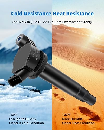 Miniatura 4 de ECCPP Bobinas de encendido UF506 6 con 6 bujías de iridio para Toyota Solara Sienna 2004-2008 3.3L V6 UF506