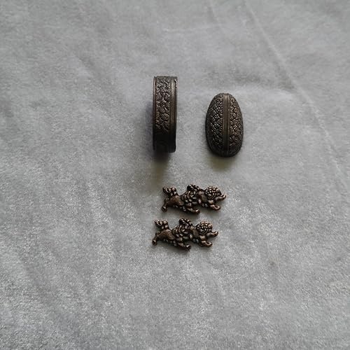 Miniatura 74 de Espada samurái japonesa KOSHIRAE – Fuchi Kashira Menuki 01-77