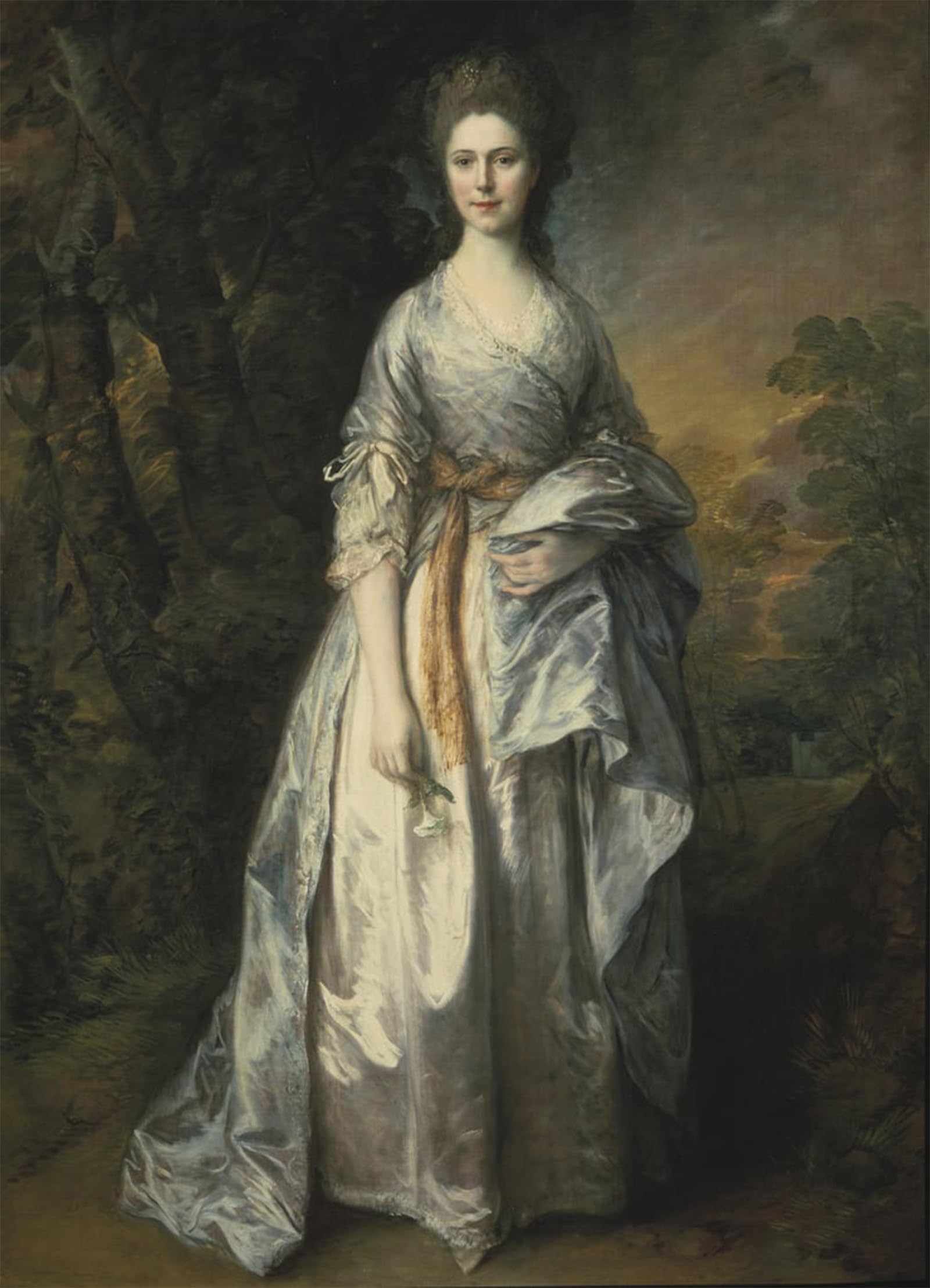 HRJUBWREE Classic Canvas Picture Art Canvas Print Modern Oil Painting Maria Marowe Lady Eardley De Lady Maria Eardley of by Gainsborough Artwork on Wall for Office Decor 60x90cm