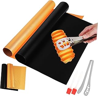 Anneome 1 Conjunto De Tapetes Para Churrasco Conjunto De Alicates Para Grelhador A Gás Para Churrasco Ao Ar Livre Tapetes Para Churrasco Reutilizáveis Tapetes Para Grelhar Tapetes Para