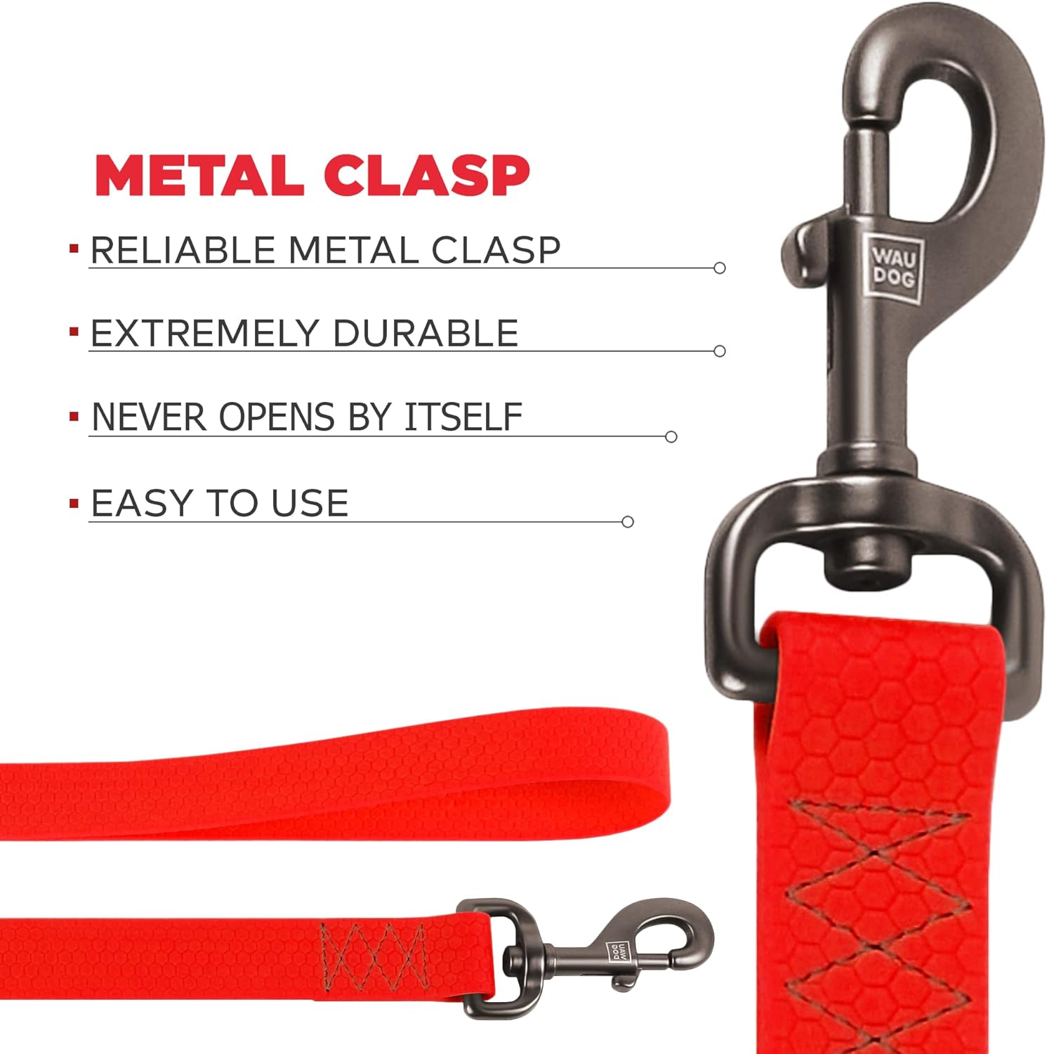 Waterproof Dog Harness 4/5 Wide Red/Waterproof Dog Leash 6Ft Red