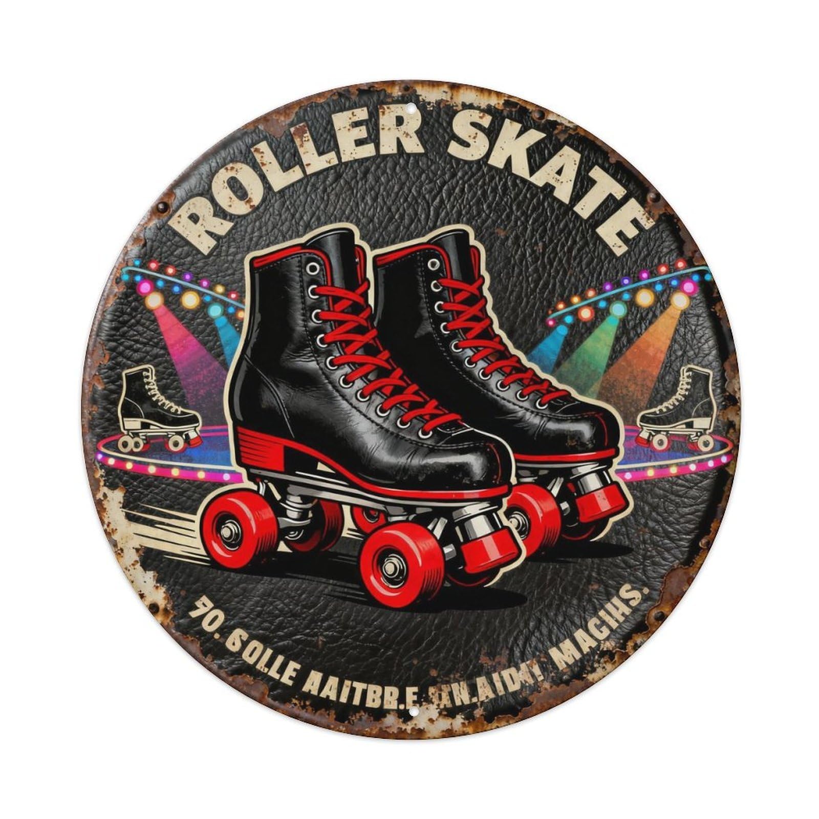 ROLLER SKATE Metal Tin Sign Plaque