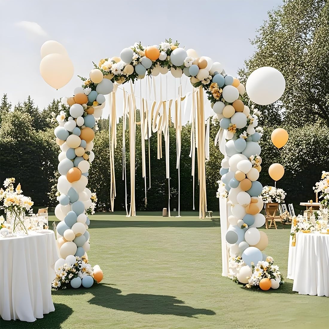 Arco da giardino in acciaio per rose rampicanti, grande arco nero per viti e cetrioli, pergola decorativa per interni ed esterni, altezza: 220-250 cm, verde, L 200 cm x H 250 cm