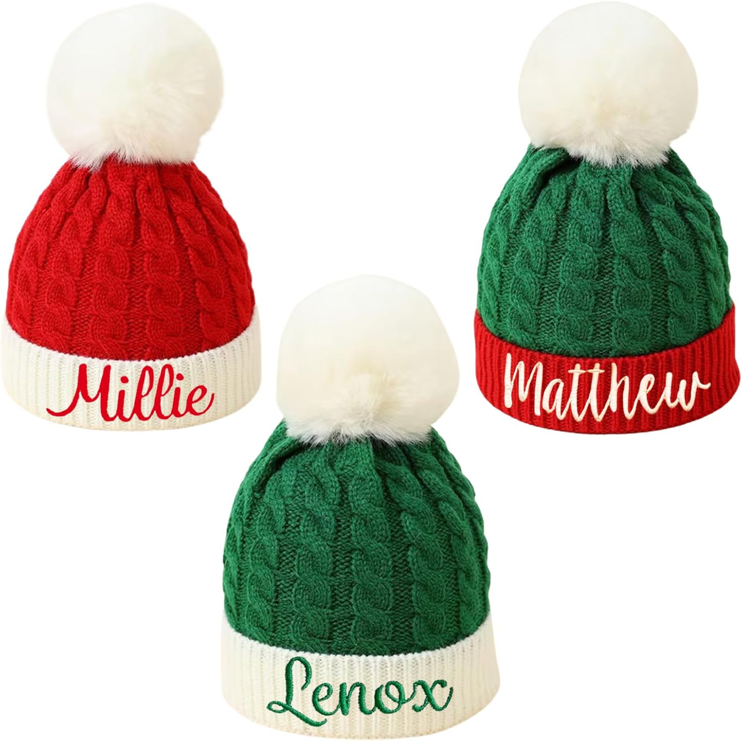 Custom Baby Beanies for Boys Girls, Personalized Winter Hats Knitted Caps for Toddlers Kids Men Women Custom Baby Beanies for Boys Girls, Personalized Winter Hats Knitted Caps for Toddlers Kids Men Women