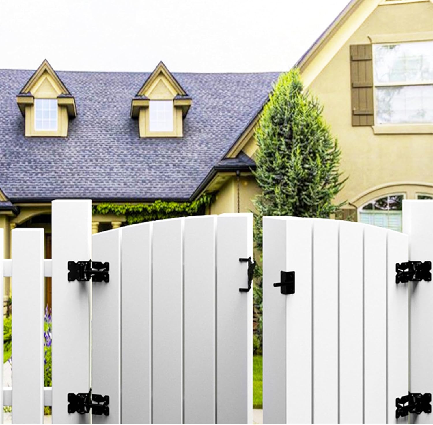 Stainless Steel Adjustable Hinge Auto Closing – Fence Hinges For Outdoor Gates | Wood Fence Installation Tool, Outdoor Gate Hardware For Patio Yard Window, Durable Rust‑Resistant Gate Hinge With Self‑