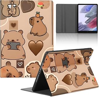 Tablet Hülle für Apple iPad 4/iPad 2/iPad 3 9,7", Niedlich Cartoon Anime Capybara Muster Schutzhülle PU Leder Flip Cover Kawaii Stoßfest Verstellbar Ständer Tablet Case