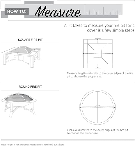 Miniatura 4 de Classic Accessories cobertor para fogata de terraza redonda, cuadrado, Pebble