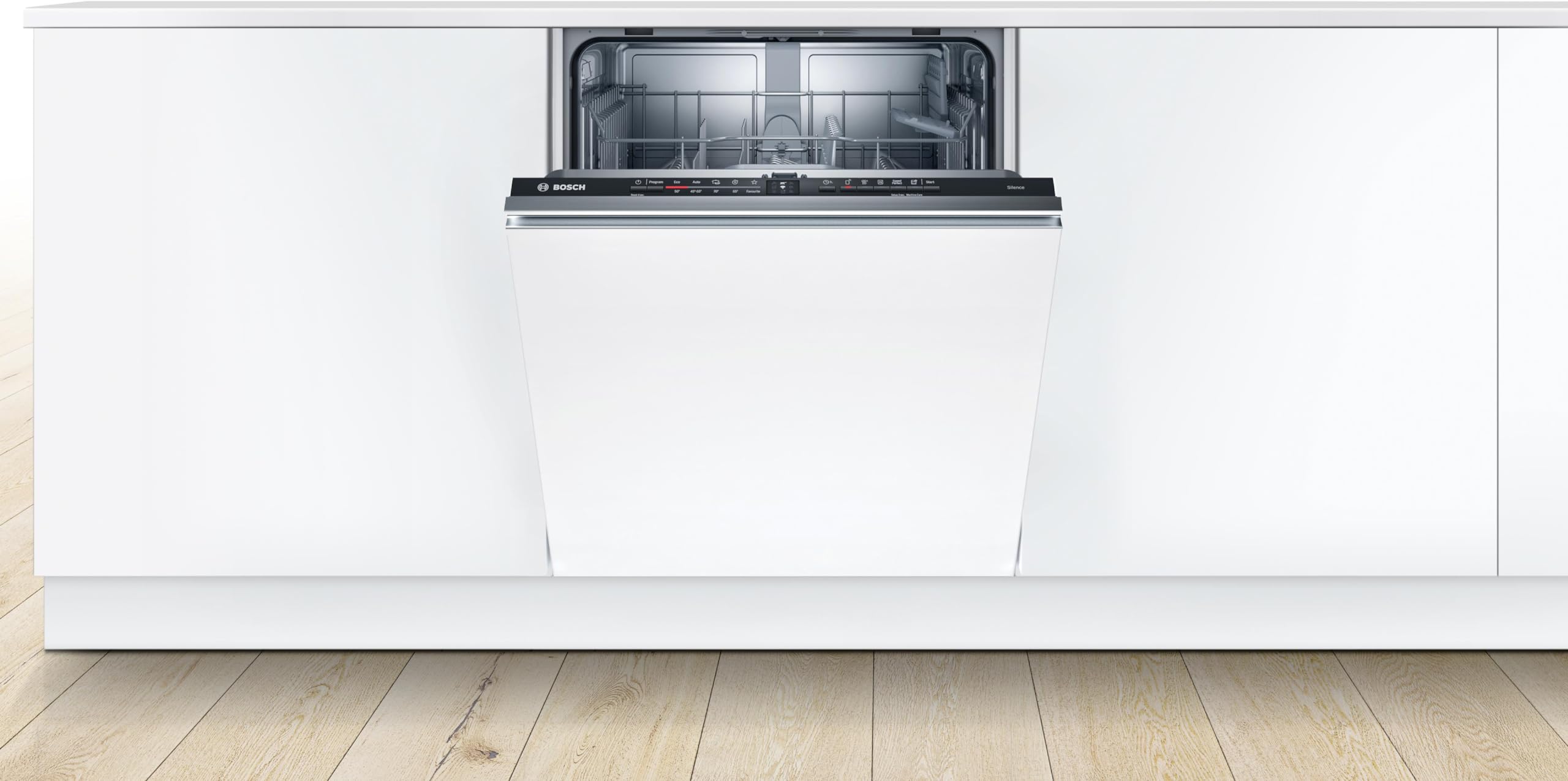 Bosch Lavavajillas Integrable, 60 cm, Serie 2, Silencioso, Home Connect, Blanco, SMV2ITX18E