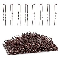 Vista 11 de Tbestmax 300 alfileres de pelo en forma de U, para ballet, red de pelo para mujer, 2.8 in, color negro