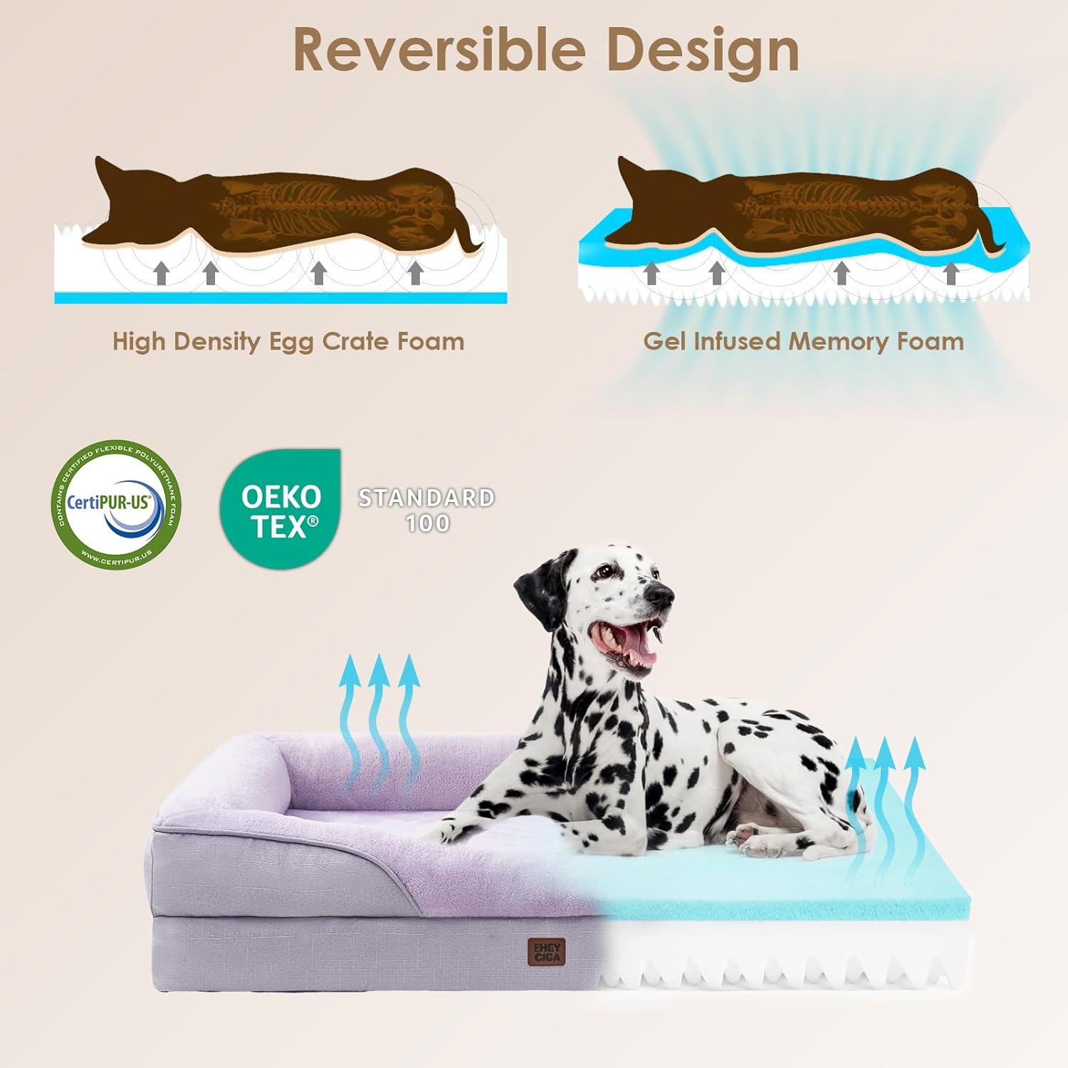 EHEYCIGA Memory Foam Dog Bed: The Ultimate Comfort for Your Large Pup!