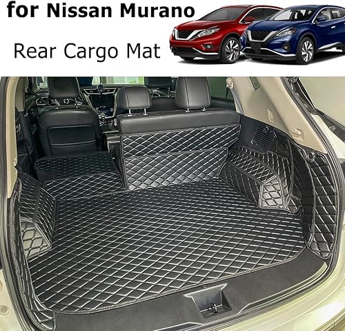 Miniatura 6 de Alfombrilla de carga para maletero y respaldo trasero Nissan Murano 2015-2024, forros de carga antideslizantes para todo tipo de clima