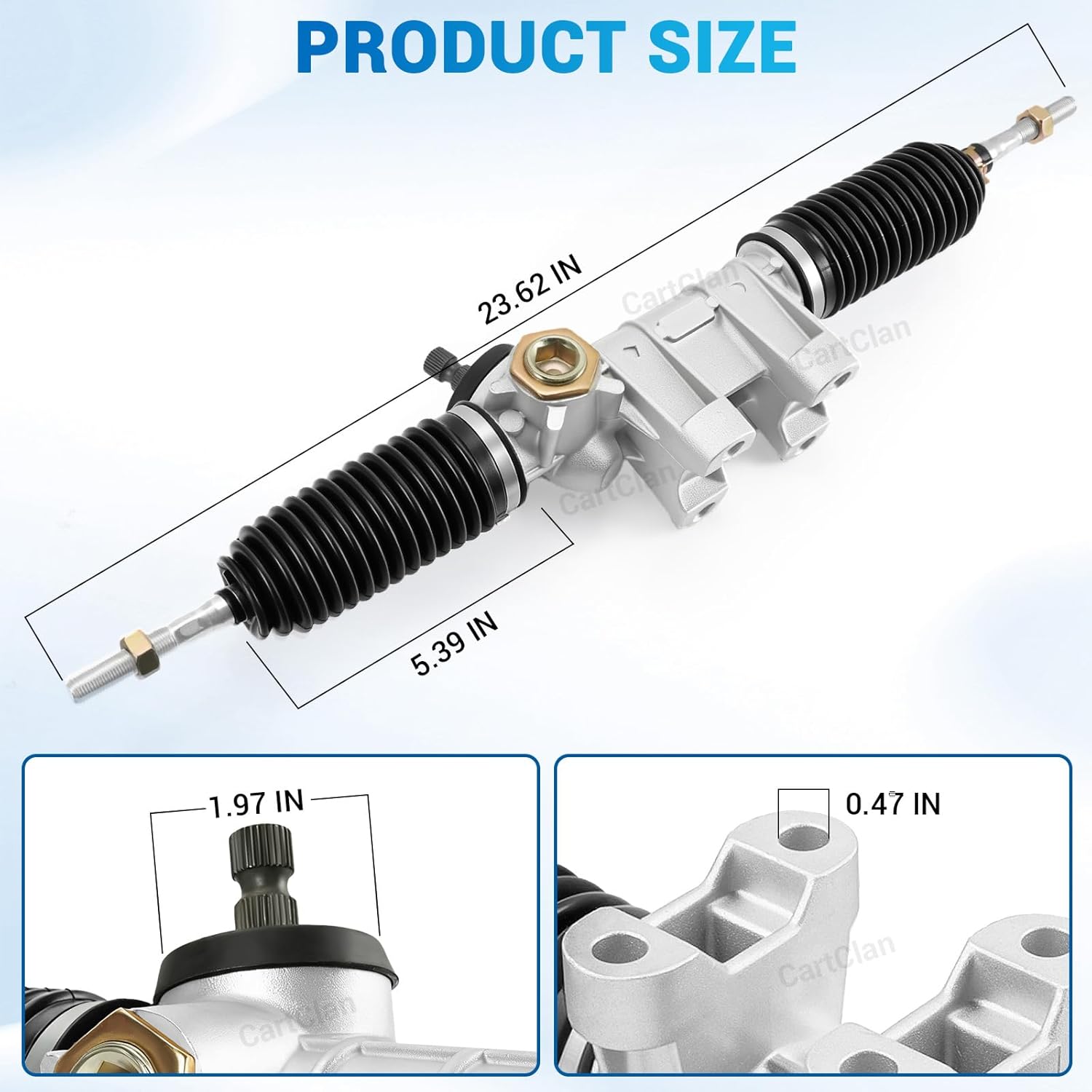 G29 Steering Gear Box Assembly, Golf Cart Steering Gear Box Rack and Pinion Suitable for Yamaha G29 Gas or Electric Cart, Replace OEM# JW1-F3400-00
