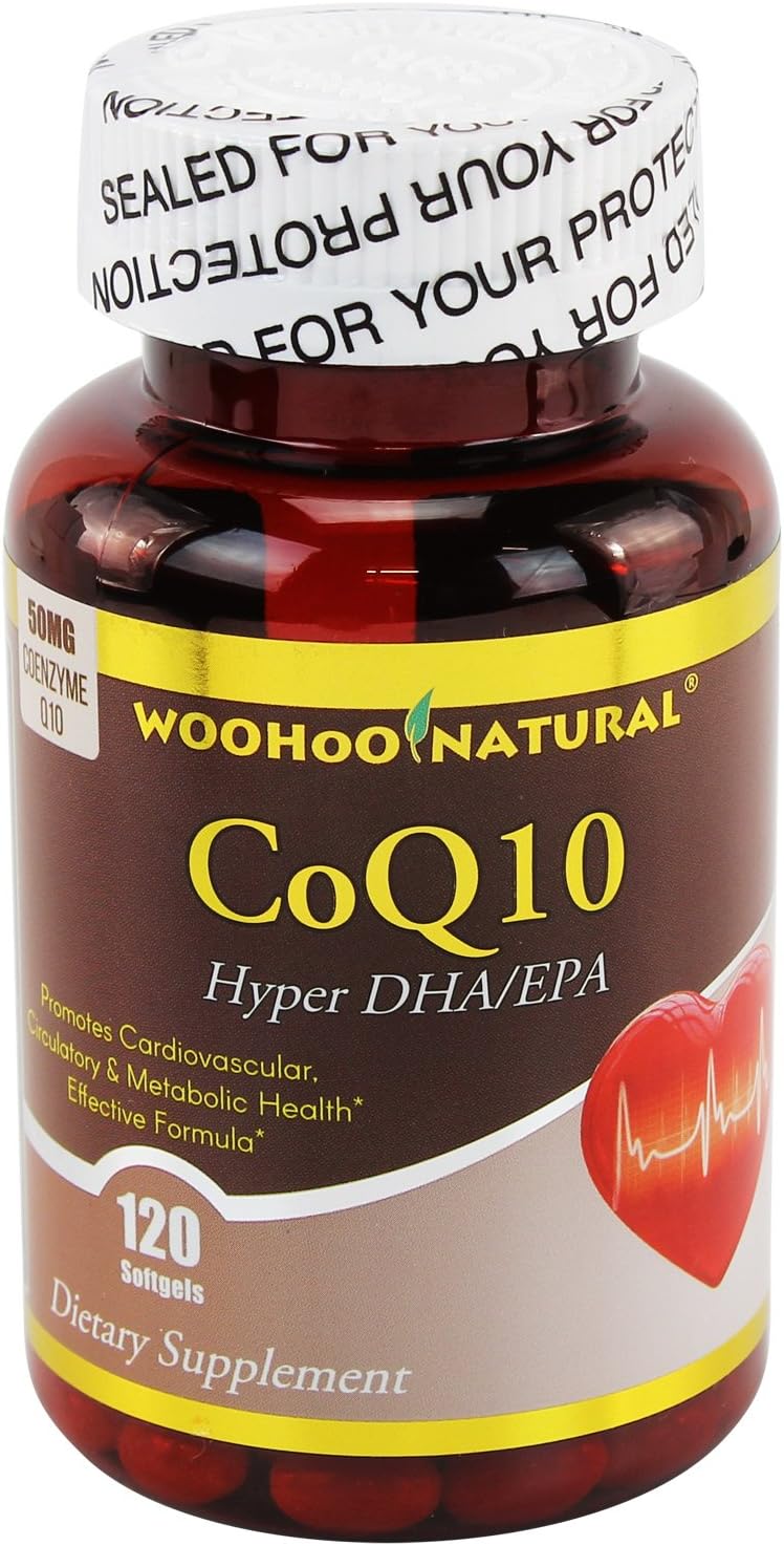 Woohoo NaturalHyper DHA/EPA CoQ10-120 Softgels