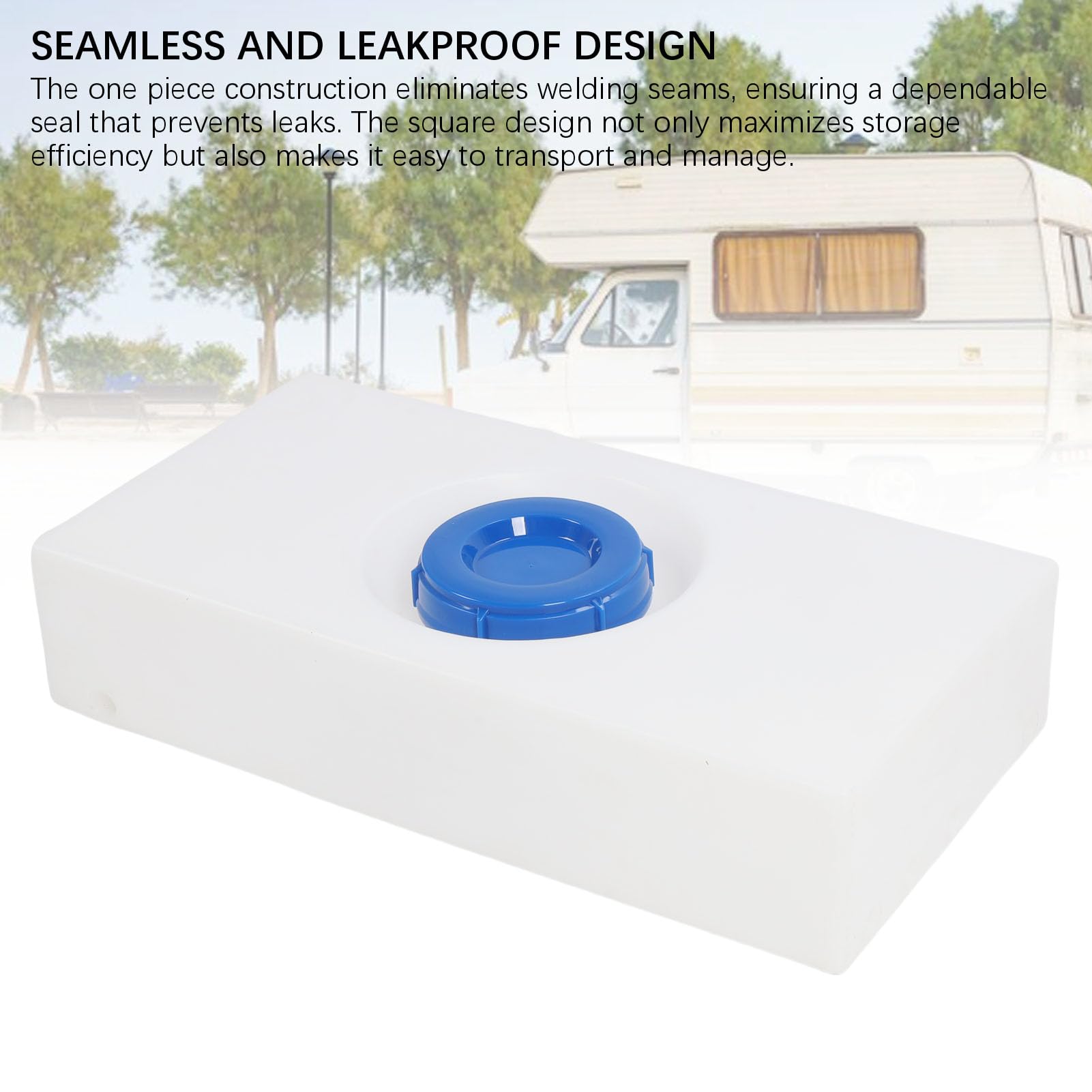 Luocute 8 Gallonen RV -Wassertank, Ideal für Wohnmobile, Anhänger, Boote, Hergestellt aus LLDPE, Stoßdicht, Durchlaufsicher, Tragbar, für Saubere Trinkwasserlager und -Transport mit
