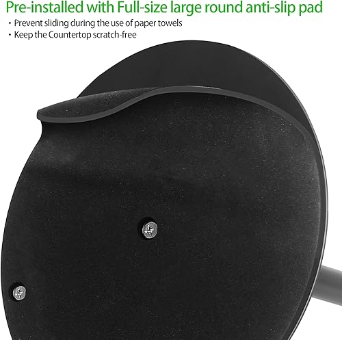 Miniatura 6 de Soporte para toallas de papel, soporte para toallas de papel de cocina negro para organización de cocina y baño, soporte de toallas de papel de