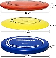 Vista 6 de Juego de discos de golf – Discos de conductor, rango medio y putter con bolsa de golf de disco para exteriores y patio trasero, plástico cómodo