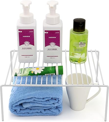 Miniatura 7 de Redrubbit Estante de almacenamiento mediano (13 x 9.4 pulgadas), estante de almacenamiento para encimera de cocina y estante de gabinete a prueba de