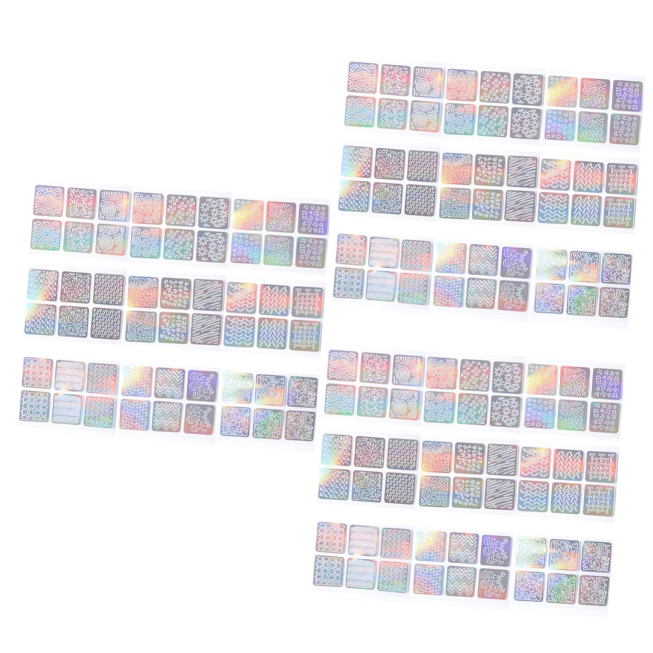 Housoutil 108pezzi Kit Decorazioni Per Unghie Adesivi Nail Art Hollow-out Per e Ragazze Facili Applicare Per e