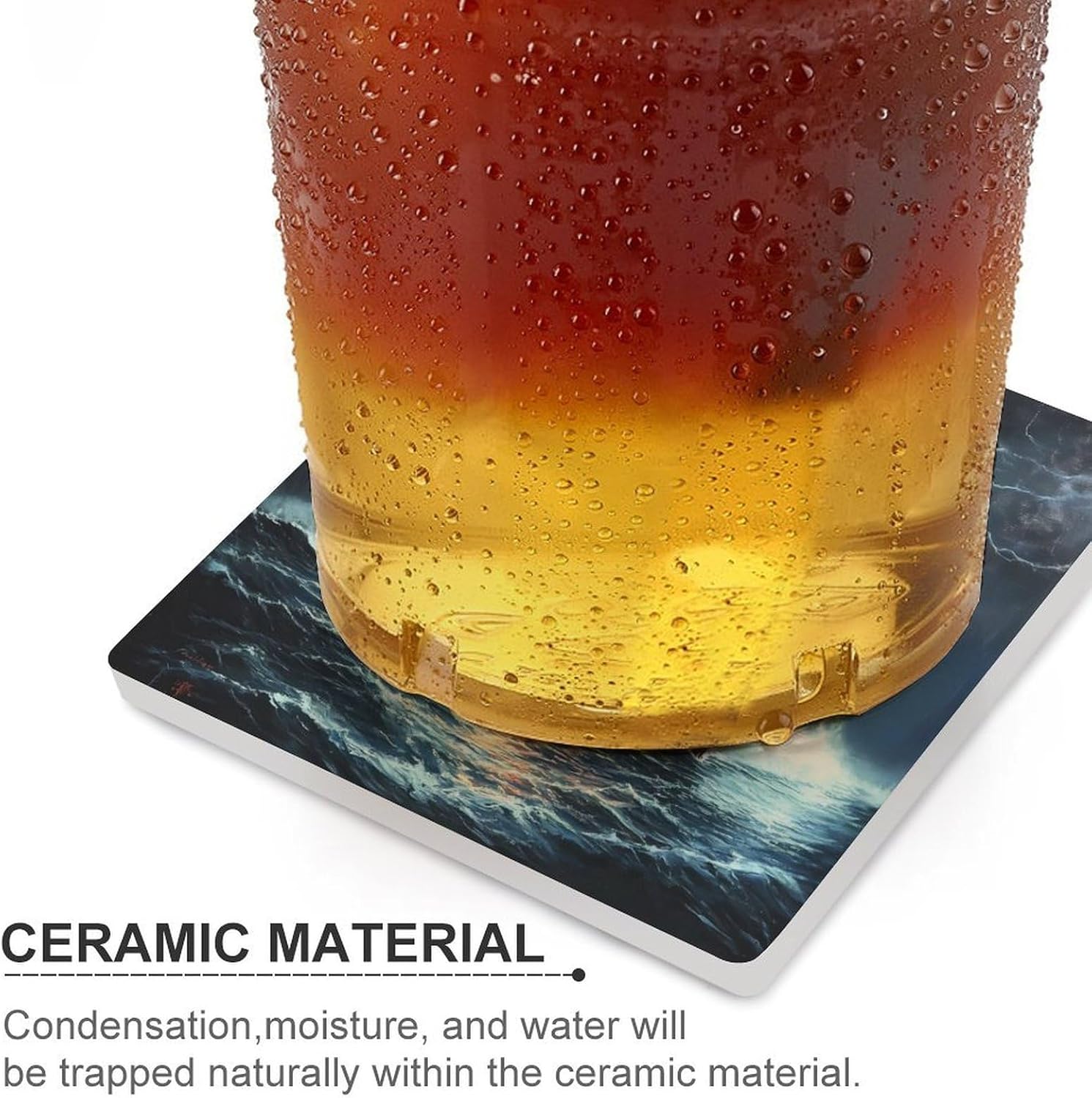 Titanic1 Ship Vintage Funny Ceramic Coasters for Drink Absorbent Cup Holders Tabletop Protection