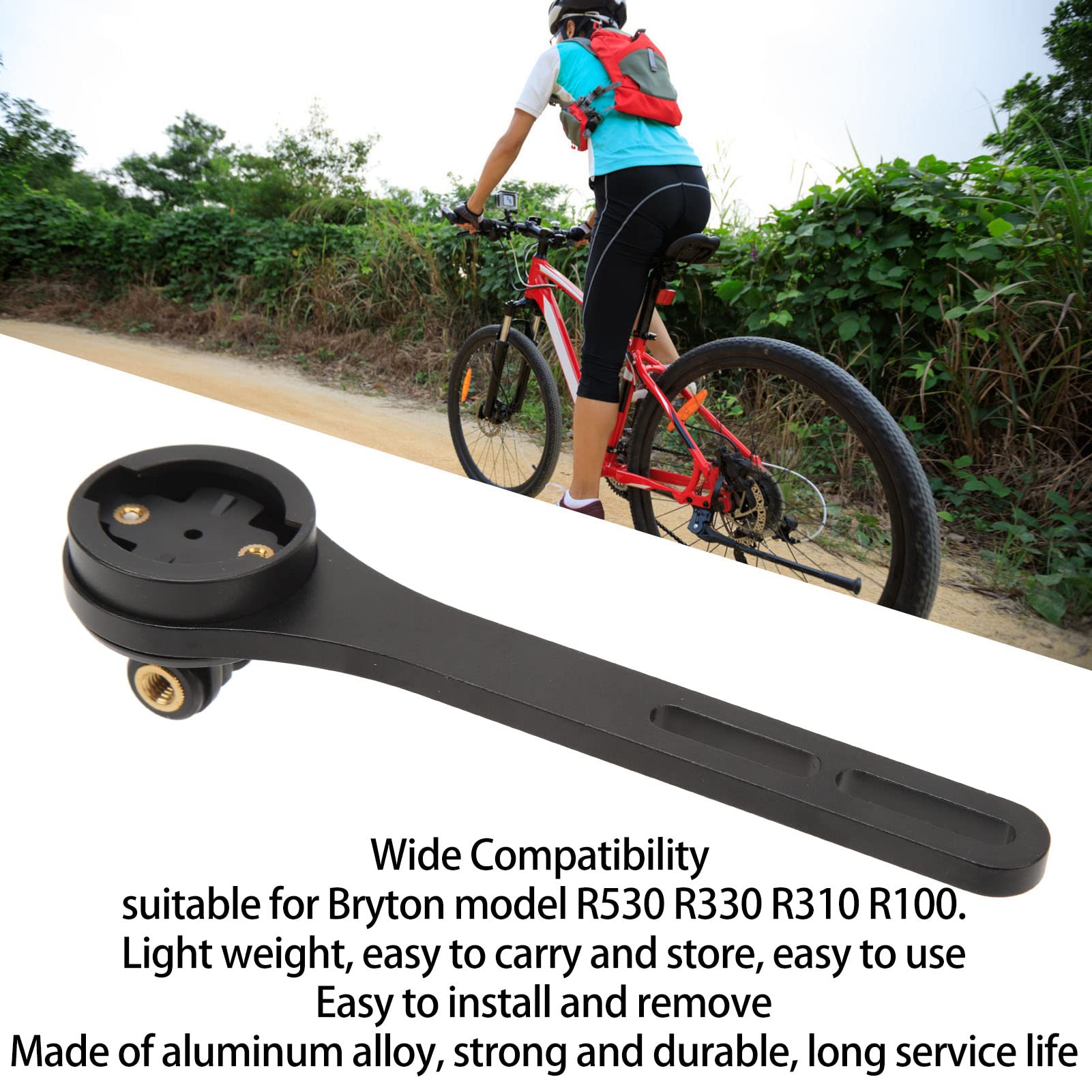 Yuecoom Bike Computer Mount Out Front Bike Mount Out Front Cycling Computer Mount Practical Bike Spare Parts for Bryton